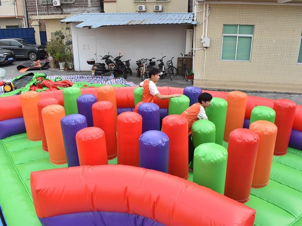 Course gonflable de 5 km en bâche PVC de qualité commerciale - Obstacle-10