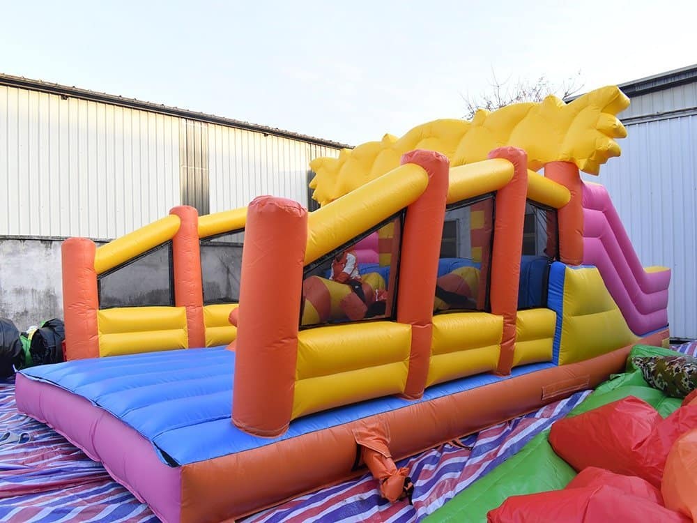 Course d'obstacles gonflable 5 km en bâche PVC qualité commerciale - Obstacle-23