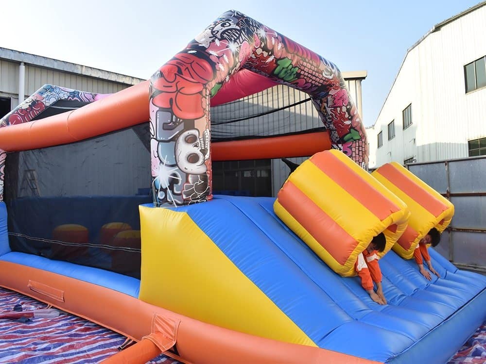 Château gonflable 5 km commercial fabriqué par Bouncia - Obstacle-26