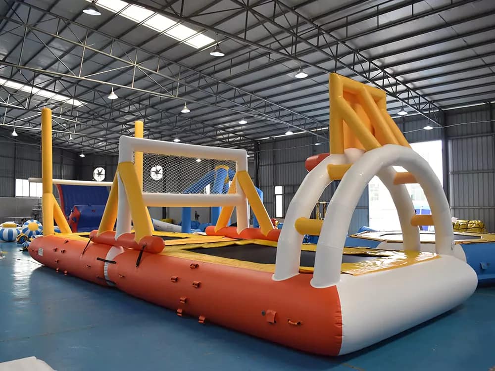 Terrain de volley-ball gonflable Bouncia avec trampoline – VC03