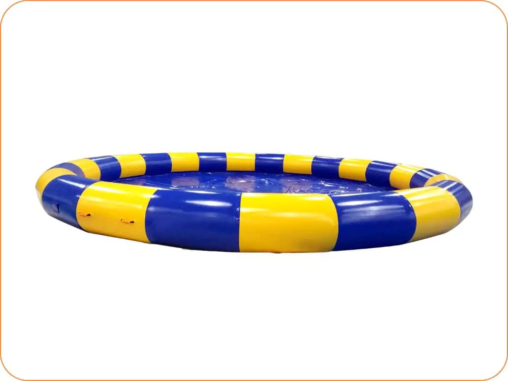 Piscine gonflable commerciale ronde de 8 m pour boules de marche sur l'eau et pédalos – IP33