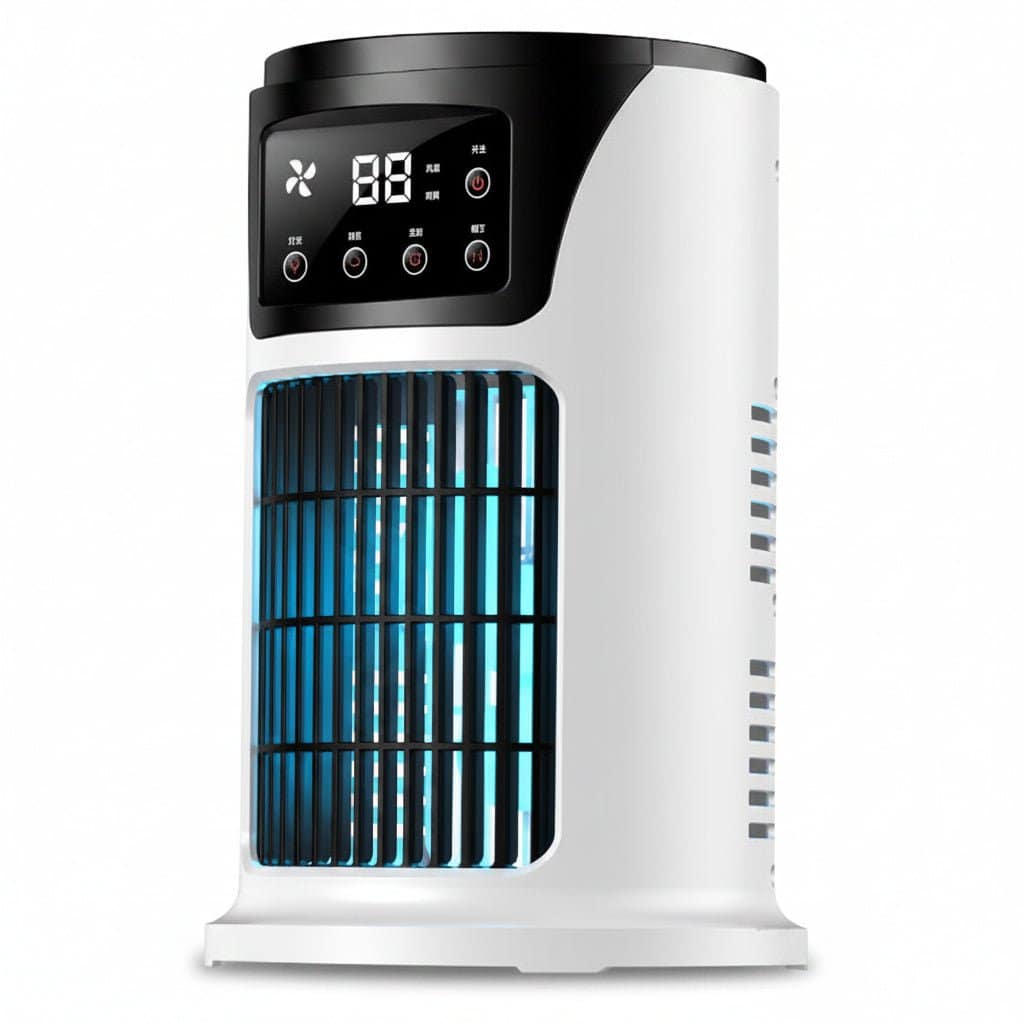 Rafraîchisseur d'Air Portable USB 6 Vitesses – Ventilateur Brumisateur & Humidificateur avec Minuterie – Image 2