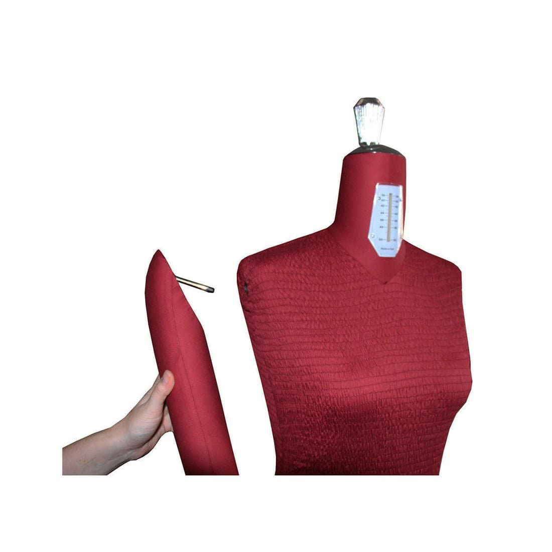 Mannequin de couture réglable haut de gamme 38 / 50 avec bras + ventre – Image 2