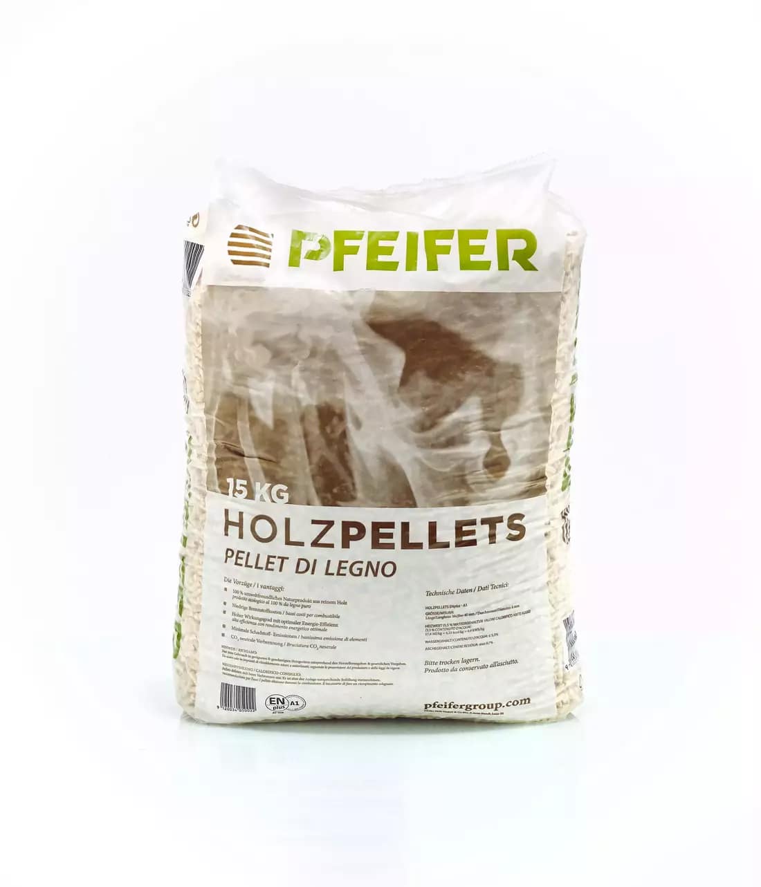 Pfeifer Pellets – Palette mit 70 Säcken à 15 kg (1050 kg) – Bild 4