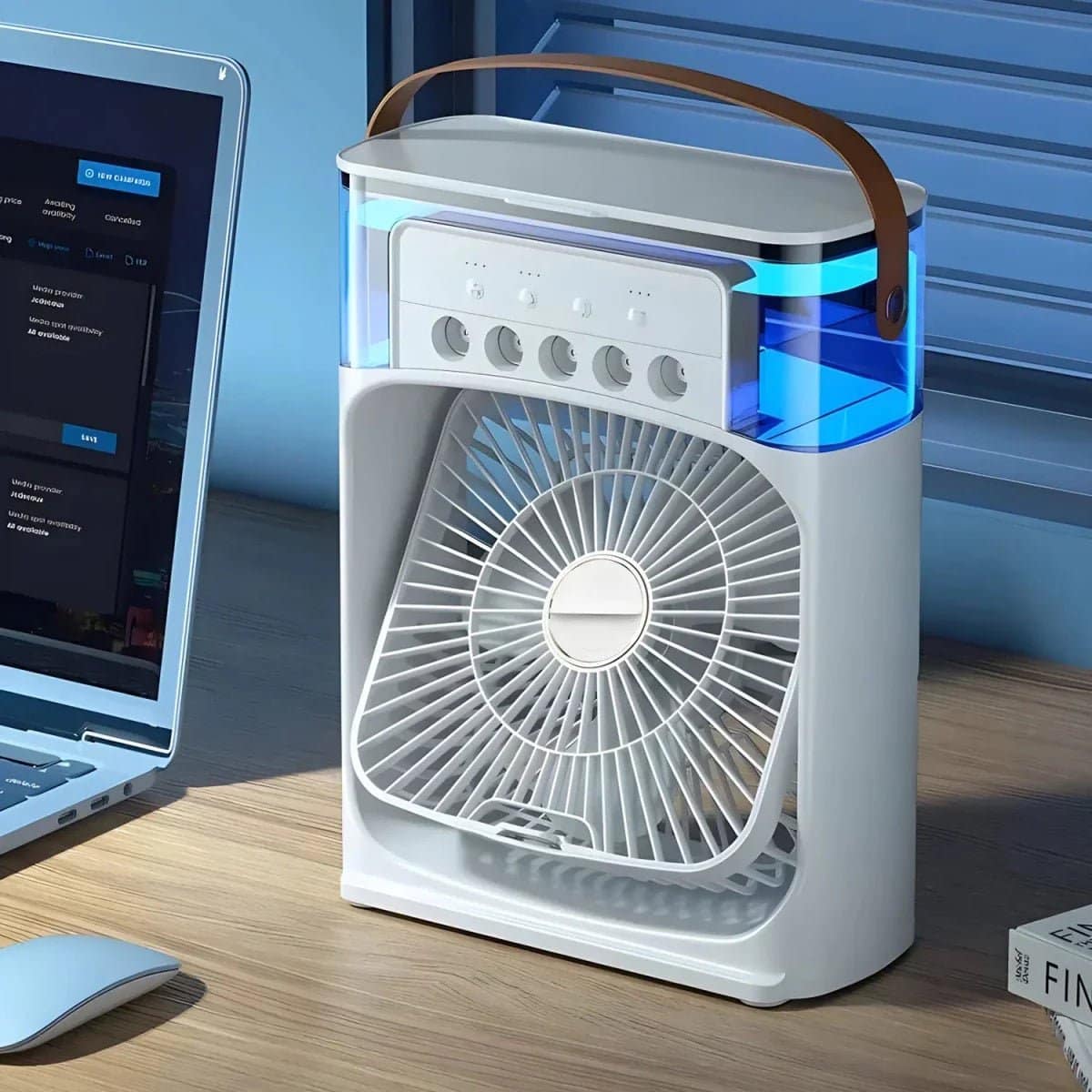 Ventilateur Rafraîchisseur USB – Humidificateur d'Air Portable Rechargeable – Image 2