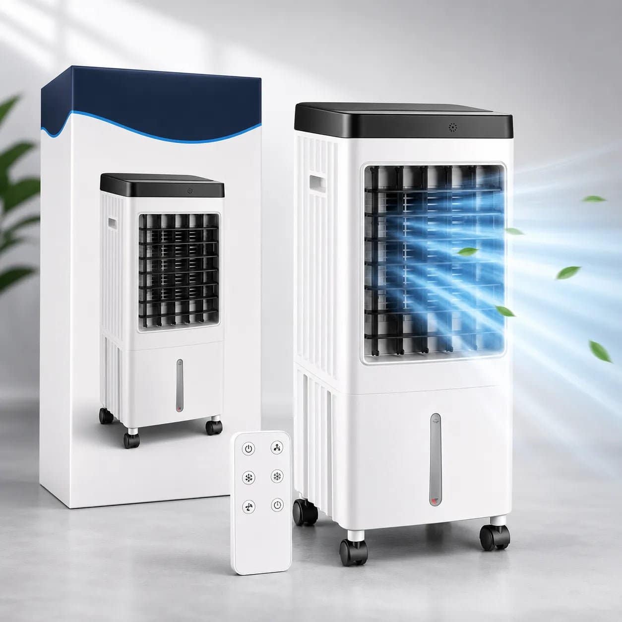 Climatiseur Mobile Sans Évacuation 10 L – Rafraîchisseur d'Air Silencieux avec Télécommande