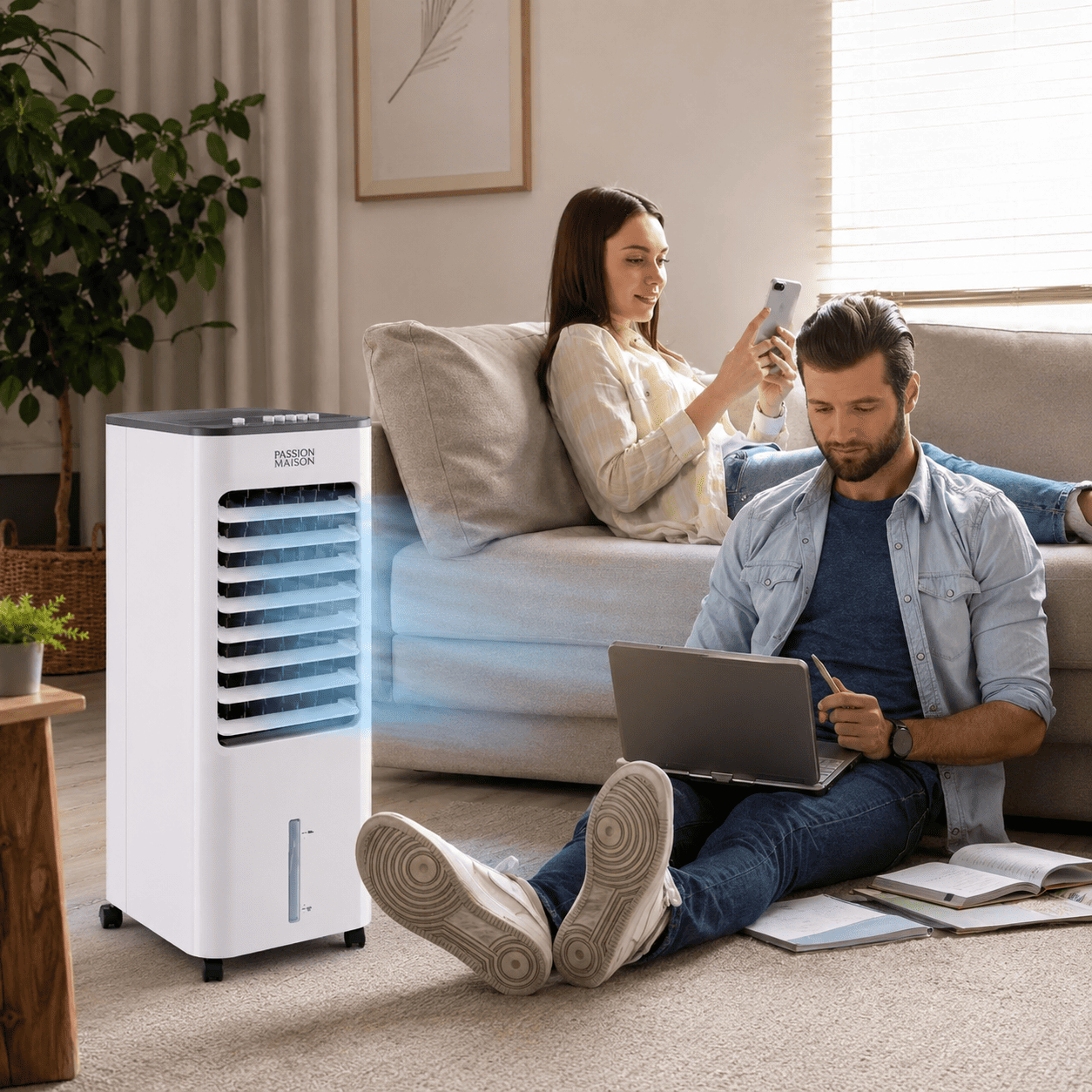 Rafraîchisseur d'Air Passion Maison ArcticFresh – Évaporatif, 3 Vitesses & Réservoir 5,6 L – Image 5