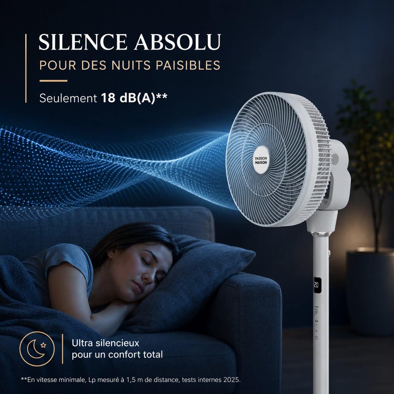 Ventilateur Nomade Passion Maison Zephyr – Ultra Silencieux, Sans Fil & Jusqu'à 30 h d'autonomie – Image 6
