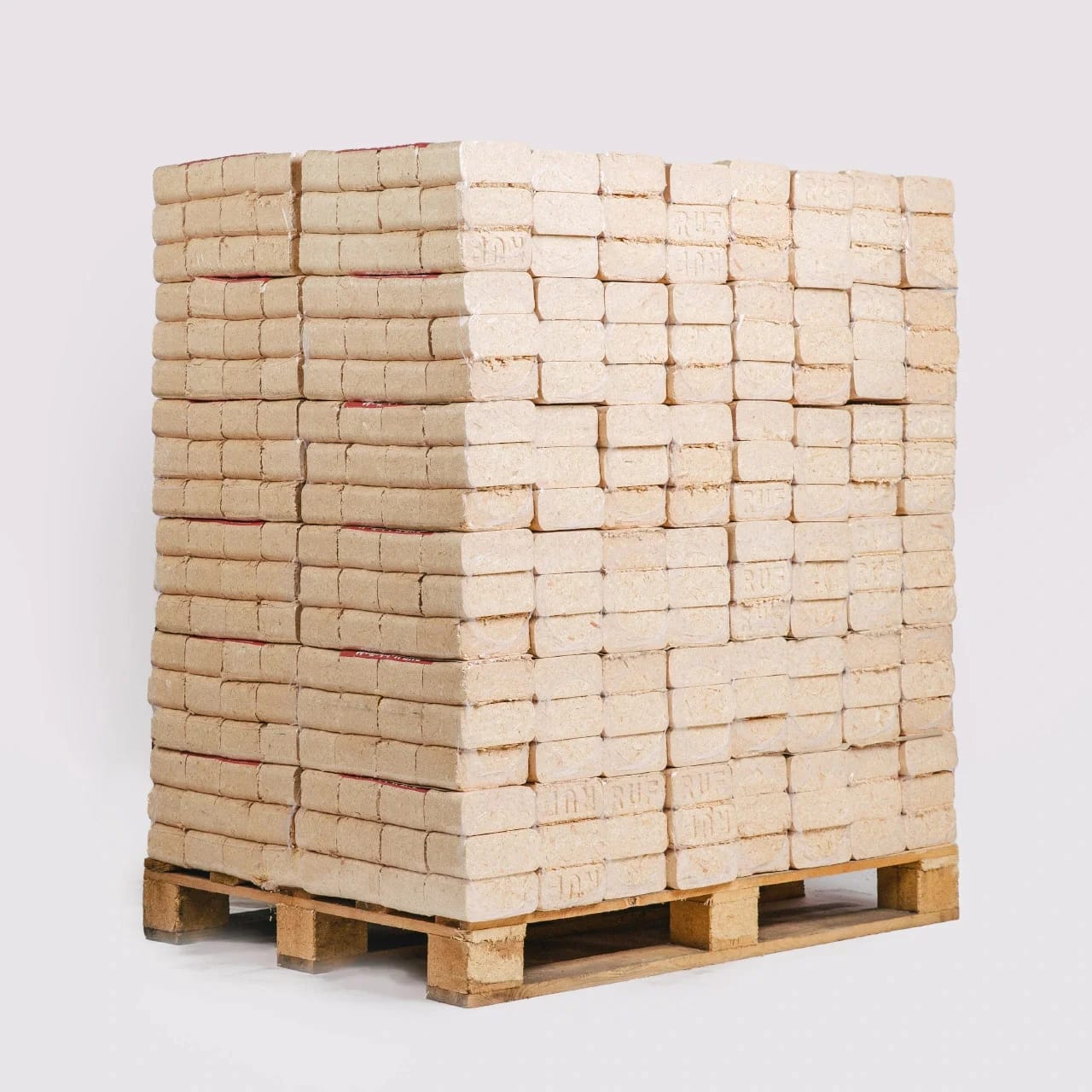 Holzbriketts 100 % Nadelholz (RUF) – 960-kg-Palette