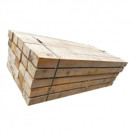 60× Holz-Bahnschwellen – Eiche – 2600 × 250 × 150 mm