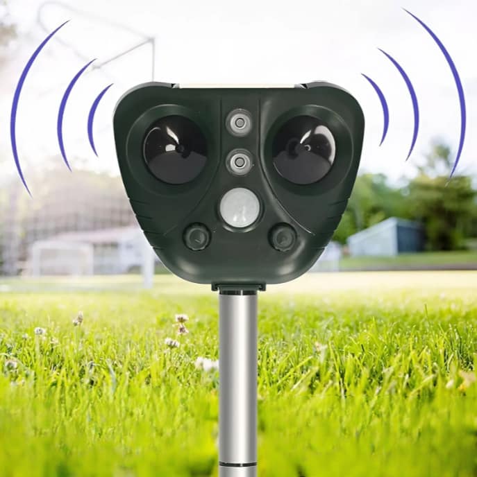 Répulsif à Oiseaux Ultrasonique Solaire - Protection Jardin Efficace