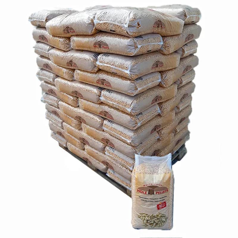 Holz Westerwalder Holzpellets – Palette mit 66 Säcken à 15 kg