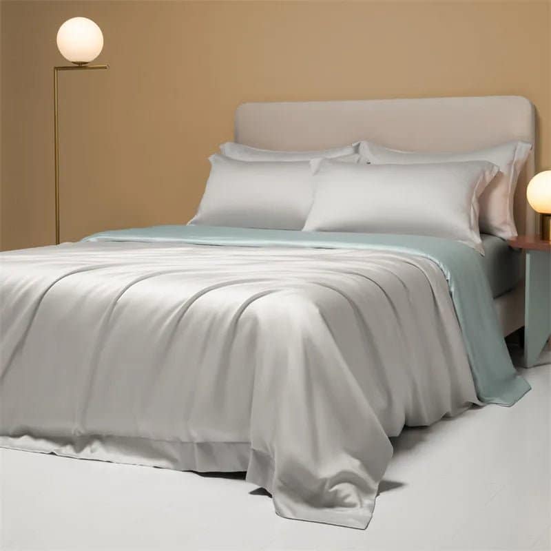 Housse de Couette Rafraîchissante en Fibre de Bambou – Parure de Lit Été (+ 2 Taies) – Image 12