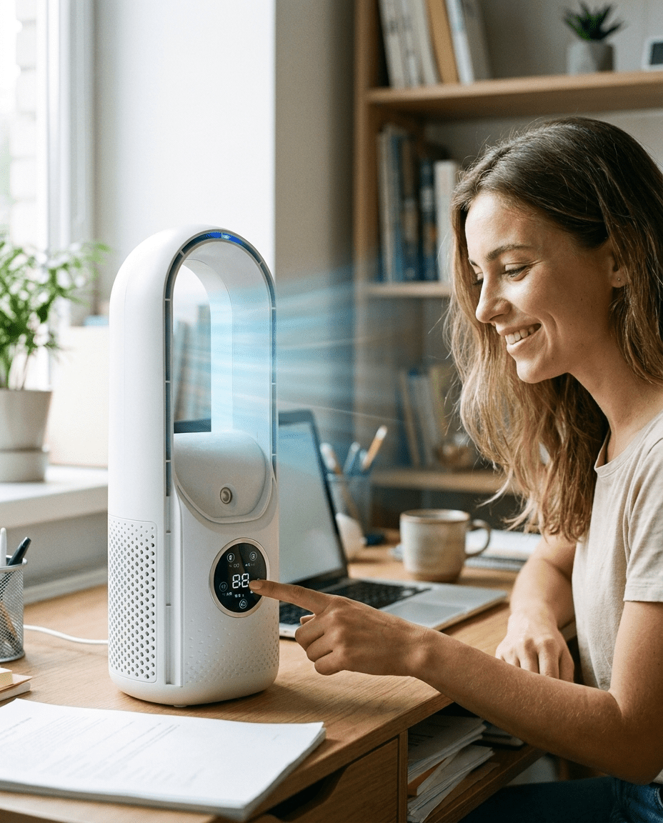Climatiseur Sans Pales pour des Nuits Reposantes – Image 3